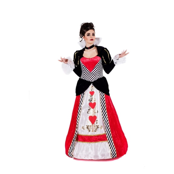 Fun Shack Queen of Hearts Dress Womens Halloween Costume for Womens Red XX-Large