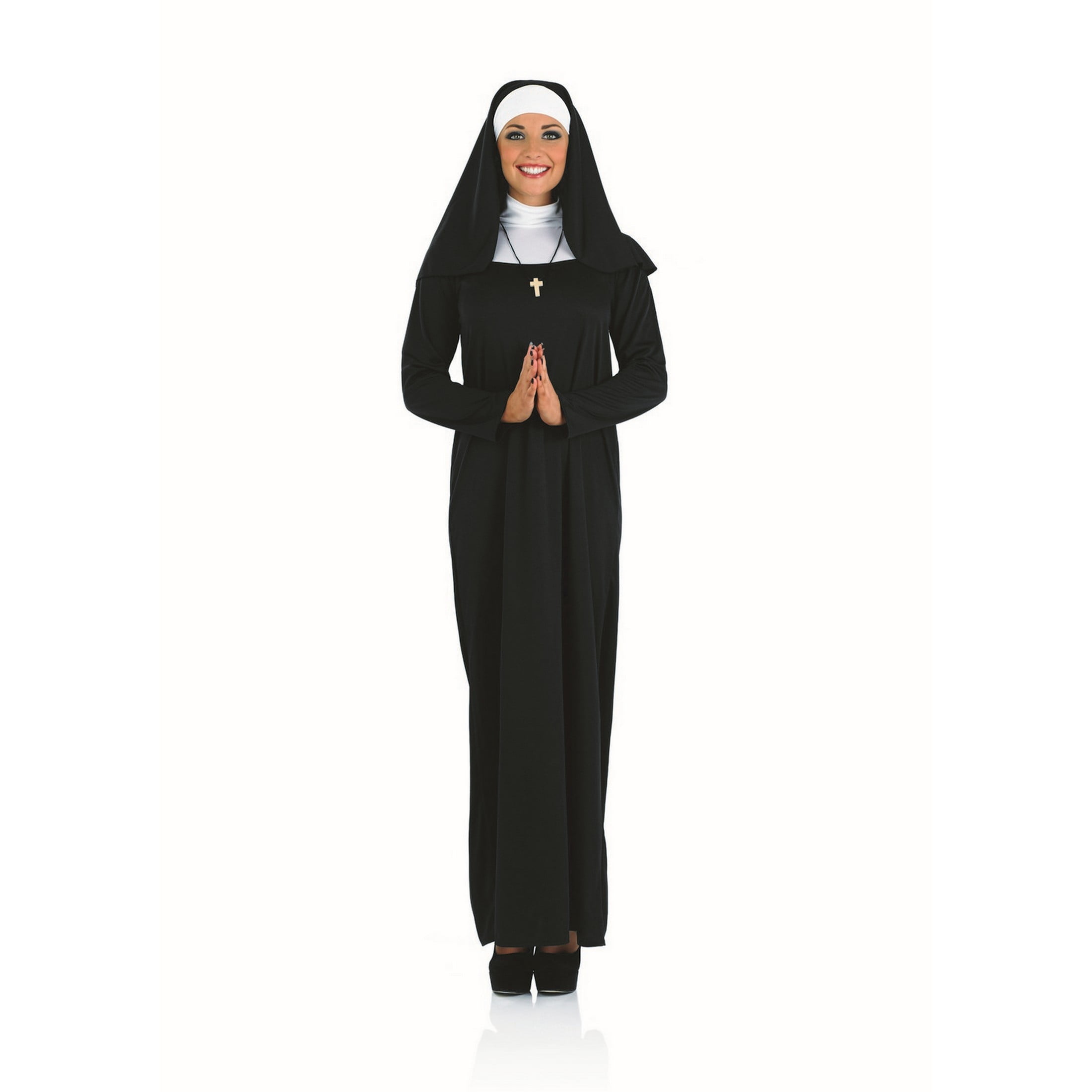 Fun Shack Womens Classic Black Nun Costume Cross Ladies Sister Fancy Dress Halloween Black S Fun Shack Womens Classic Black Nun Costume Cross Ladies Sister Fancy Dress Halloween Black S