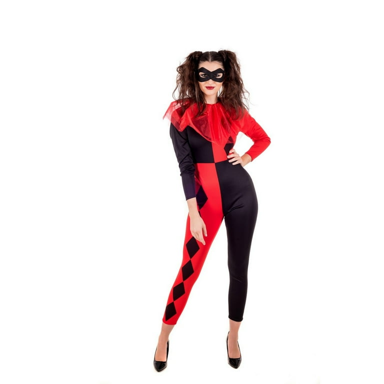 Womens Harlequin Female Adult Costume Halloween Womens Harlequin Female Adult Costume Halloween