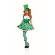 Fun Shack Womens Leprechaun Costume Socks Ladies Irish St Patrick`s Day Halloween Green XL