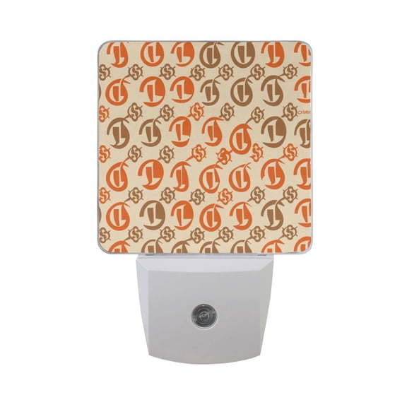 Fun Sign Night Light 2 Pack LED Nightlight Plug into Wall Dusk to Dawn Sensor Soft White