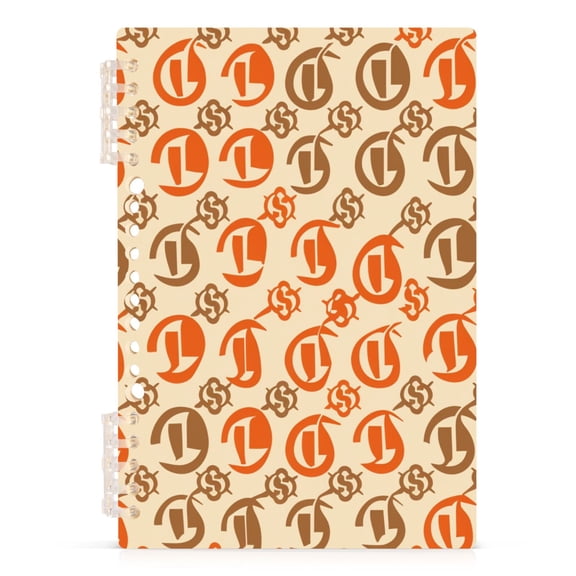 Fun Sign Notebooks 1-subject Journal 60 Sheets A5 College Ruled Paper Detachable Ring 8.3"x5.7"