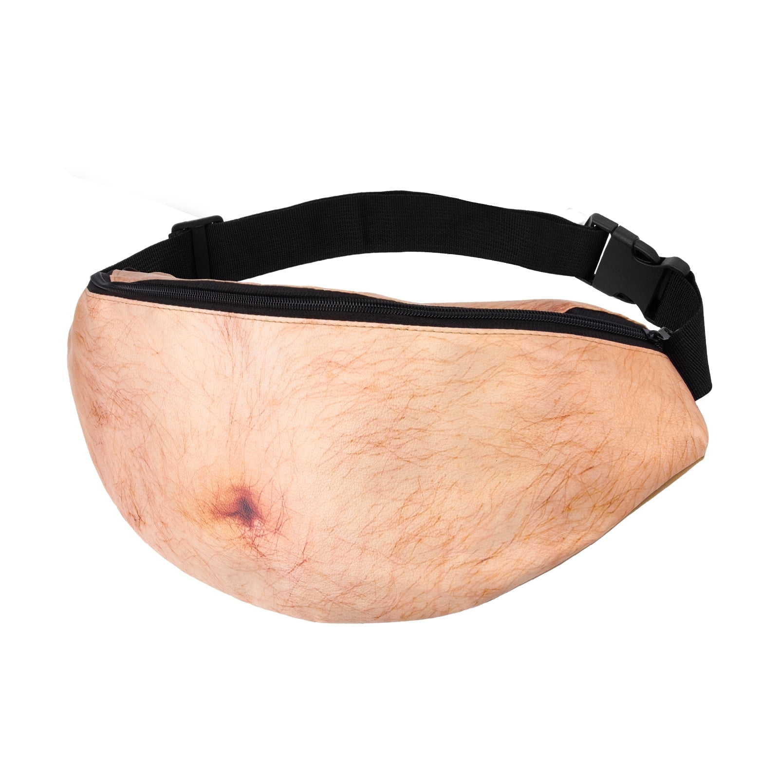 Big Belly 3D Printed Unisex Fanny Pack with Coin Purse, Fun Simulation Pattern