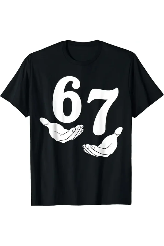 Fun Six Seven 6 7 Funny 67 Gen Alpha Slang 6-7 Meme School T-Shirt