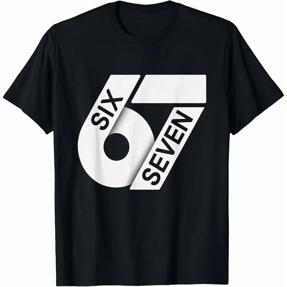 Fun Six Seven 6 7 Meme Design T-Shirt