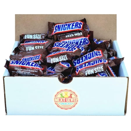 Fun Size Chocolate Caramel Candy Bars Bulk Box (Pack of 60)