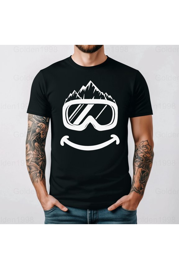 Fun Ski Snowboard Design For Winter Sports Lover t-shirt Graphic,for men & women up to 5XL