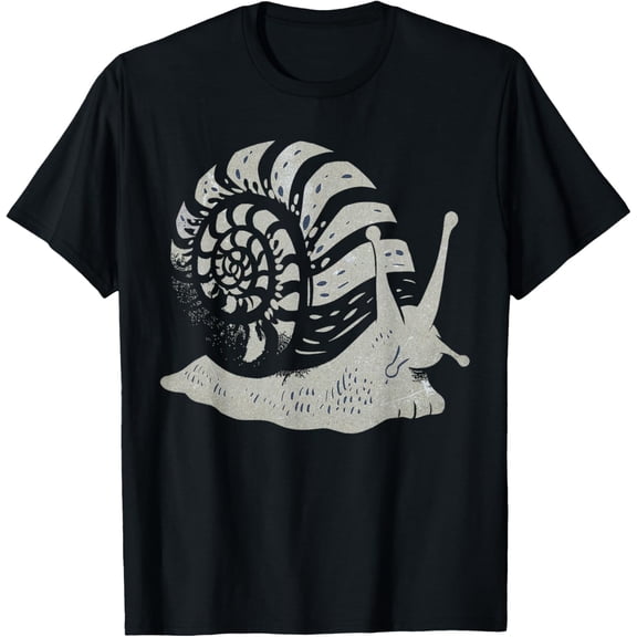 Fun Slimy Plant Eating Gastropod Design Garden Snail Lover T-Shirt