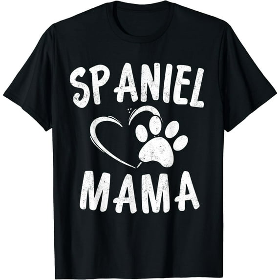 Fun Spaniel Mama Dog Lover English Cocker Spaniels Mom T-Shirt