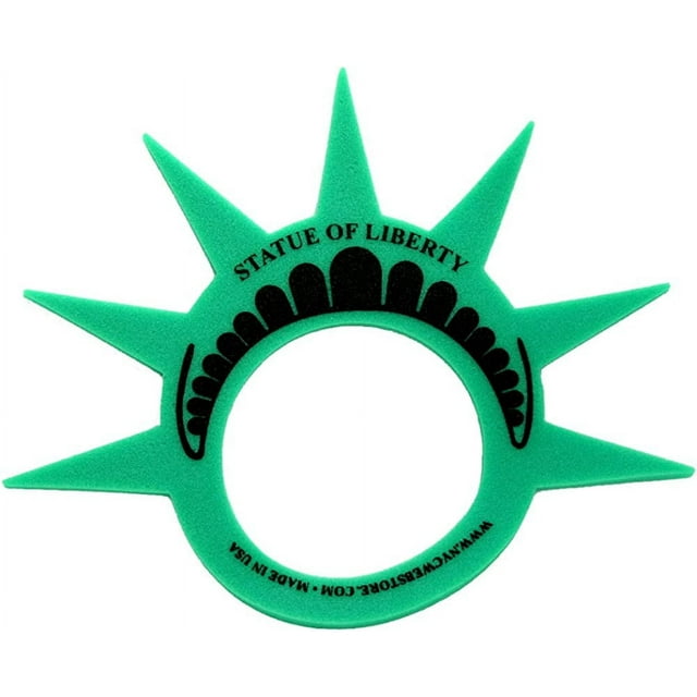 Fun Statue of Liberty Costume Hat Crown Visor (MADE in USA) for Costumes and New York City Theme Parties