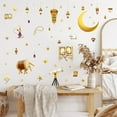 Fun Stickers,Golden Moon Festival Stickers Background Wall Living Room