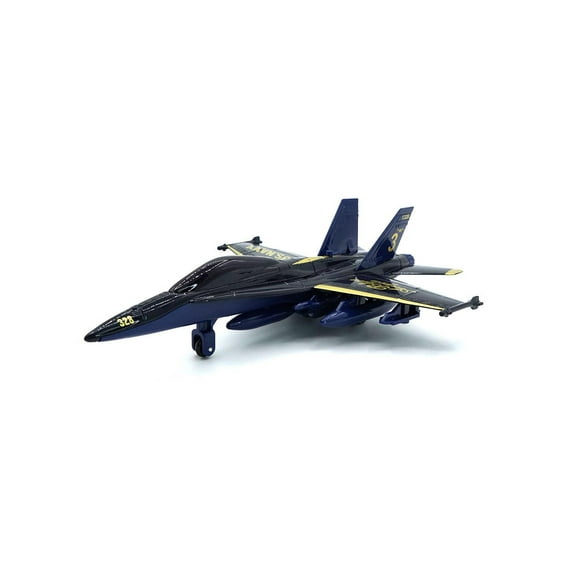 Fun Stuff Toy Plane Diecast with Light and Sound Airplane and Helicopter Toys, Blue Angel, Size: 9