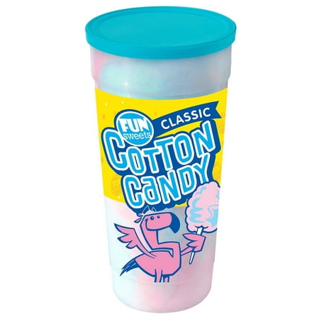 Fun Sweets Brand 6 Ounce Classic Cotton Candy - Gluten Free & Nut Free