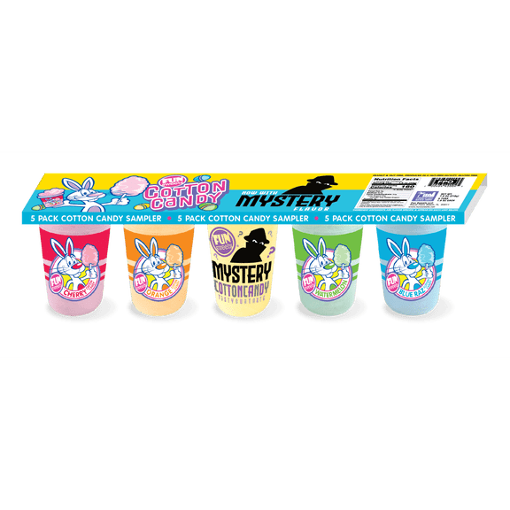 Fun Sweets Brand Easter Cotton Candy Sampler Tubs -- Gluten Free & Peanut Free
