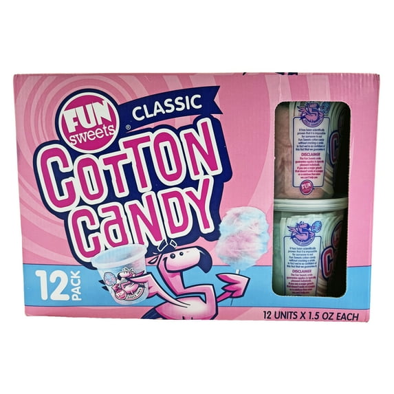 Fun Sweets Classic Cotton Candy (12 ct.) 1.5 oz