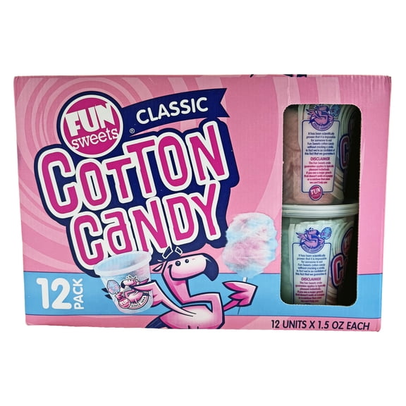 Fun Sweets Classic Cotton Candy (12 ct.) 1.5 oz