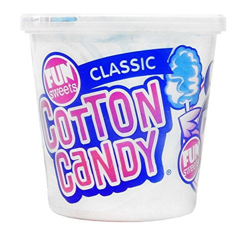 Fun Sweets Cotton Candy Classic Cup, 1 Count (SUGAR CANDY REGULAR