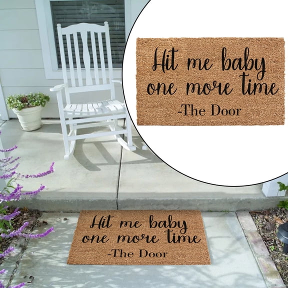 Fun Text Floor Mat,1X Floor Mat,Doormat Welcome Mats for Front Door Mat Non Slip Mats Indoor Decor Bathroom Mat Entrance Rug