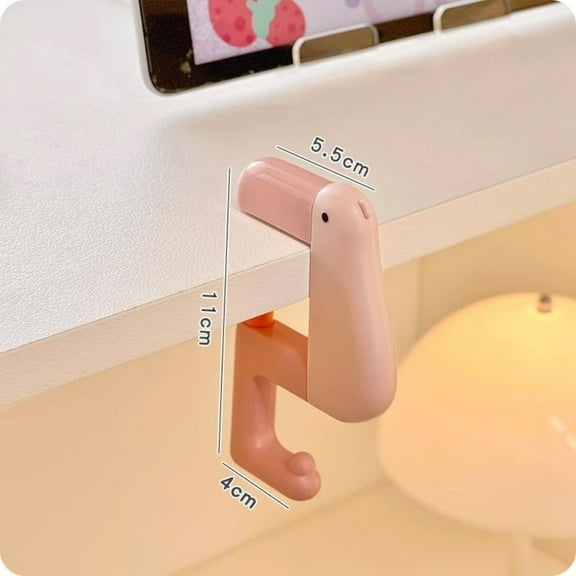 Thinking Duck Schoolbag Punch Free Desk Hanger Creative Side Bag Hook Self Designed