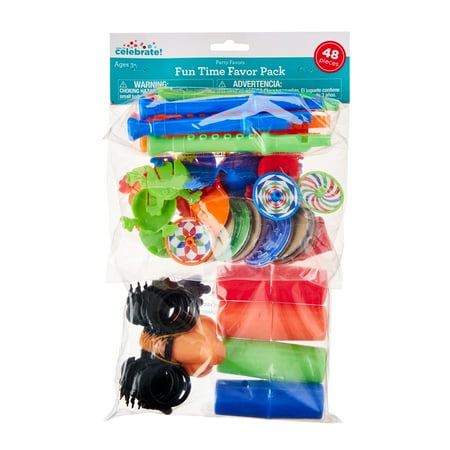 Multicolor Fun Time Party Favors Pack, 48 Pieces, by Way To Celebrate