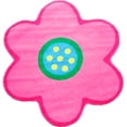 thumbnail image 1 of Fun Time Shape Nylon 39"x39" Poppy Light Pink Area Rug in Multi-Color, 1 of 1