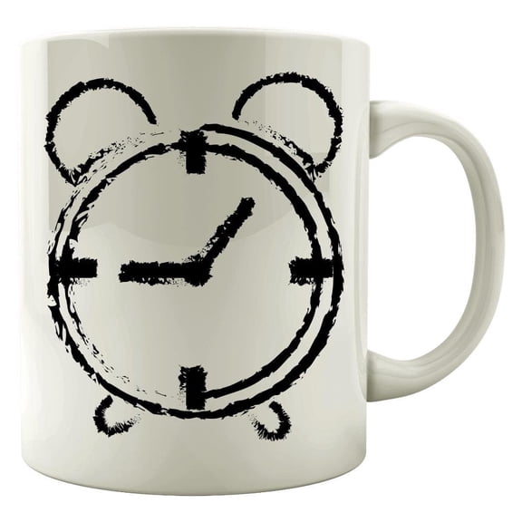 Fun Timekeeper Mug - Humorous Alarm Clock with Hands for Minutes Hours and Seconds