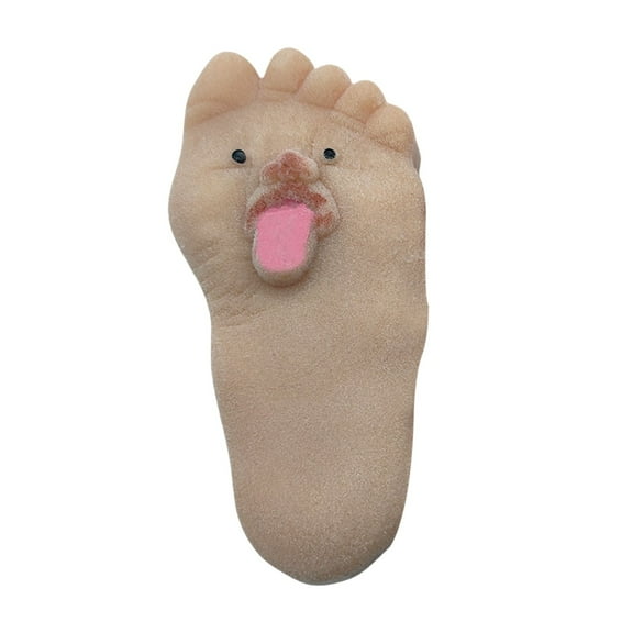 Fun Tongue-out Feet Squishies Squeeze - Sensory Squeeze - Soft Squeeze Decompression Dough, Stress Relief & Sensory Fidget