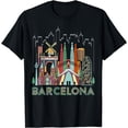 thumbnail image 1 of t-shirt Fun Travel Spain Barcelona Vacation Gift Design Idea T-Shirt mens t shirt，black，women，funny，misfits，men，journey, 1 of 4