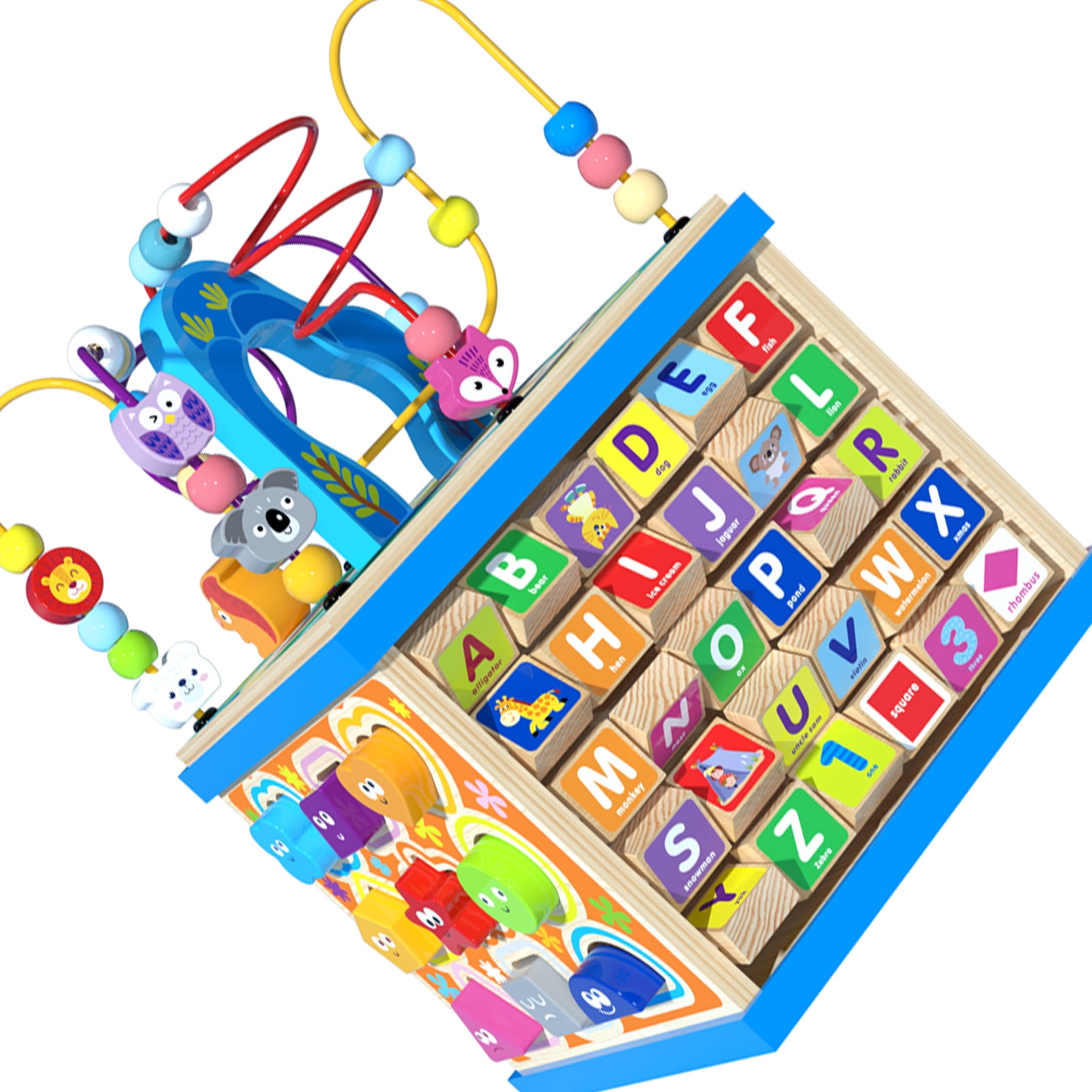 Wire Activity Fun Twistable Wire Bead Maze Activity Cube For Preschoolers To ...