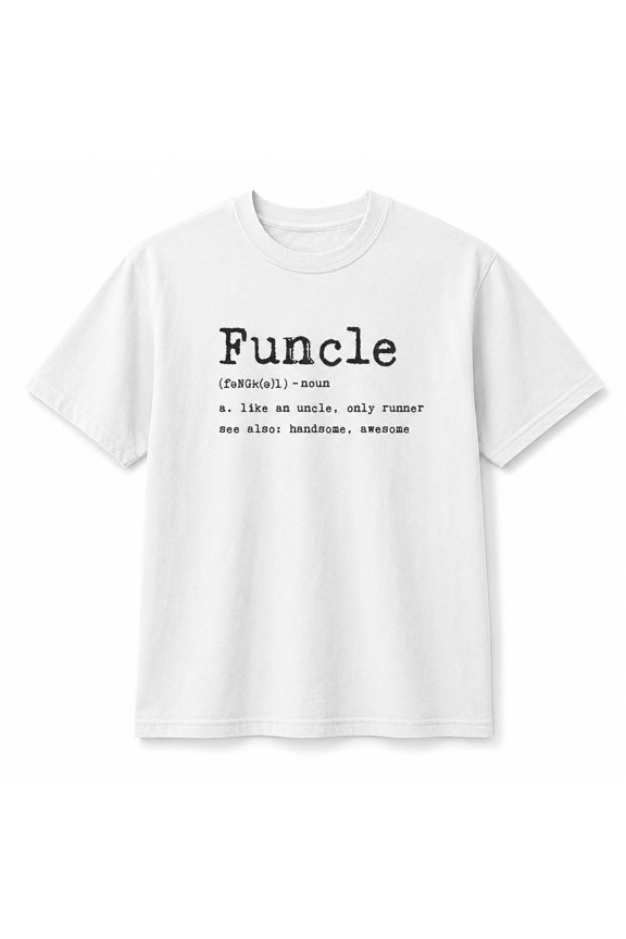 Fun Uncle Definition Graphic T-Shirt, Unisex Relaxed Fit, 100% Ring-Spun Cotton, 207 GSM, Front Print