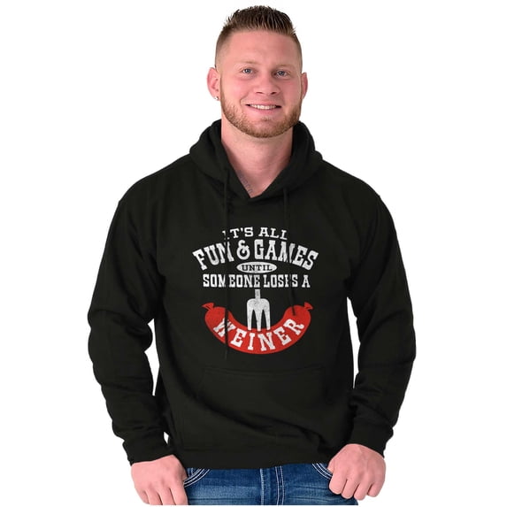 Fun Until Someone Loses A Weiner Unisex Plus Fleece Graphic Hoodie Brisco Brands 4X