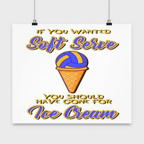 Volleyball Action Art - Sports Team Decor - 13x13 Poster Print - Gym Wall