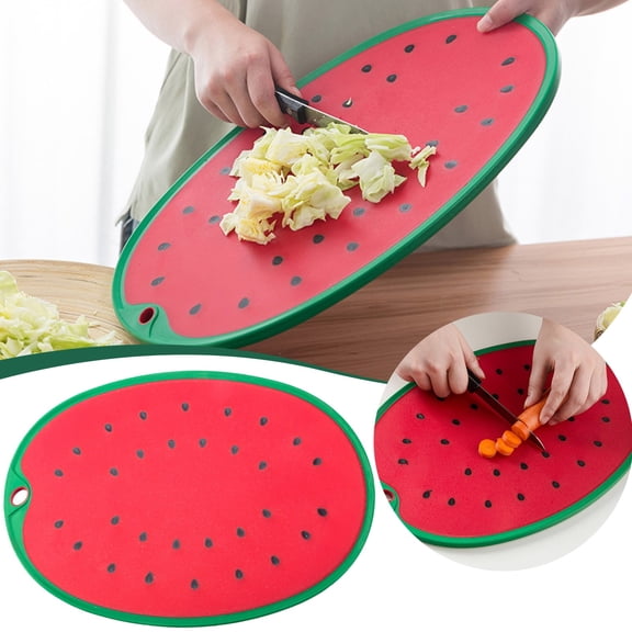 Fun Watermelon Shape Can Be Hung Plastic Cutting Board Thick Models Cutting Board Cutting Meat Size Pp Kitchen Utensils,Baking Trays