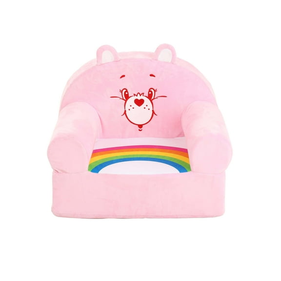 Fun Wear Kids Bean Bag Chair Cheer Bear Couch with Removable Cover, Pink