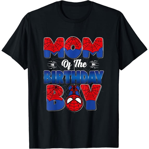 Fun Web Mask Character & Pattern T-Shirt Mom Dad Family Matching Birthday Gift