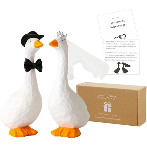 Fun Wedding Cake Toppers Unique Goose Cake Toppers, Couples wedding cake Decorations, Cool and Fun Wedding Cake TopperBride and Groom Engagement Anniversary