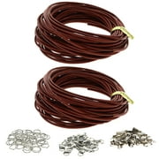 FUN WEEVZ Fun-Weevz 1.8mm Brown Genuine Leather Cord for Jewelry Making for Adults