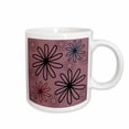 thumbnail image 1 of 3drose, Fun Whimsical Pink Flowers, 11oz Mug, 1 of 6