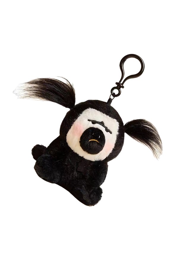 Fun White Faced Monkey Plush Keychain Lightweight And Strong Key Holder Charm Pendant For Everyday Use