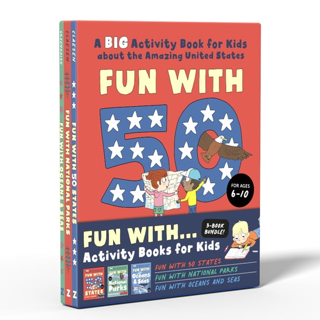Fun with Fun Activity Books for Kids Box Set: 3 Activity Books to Learn ...