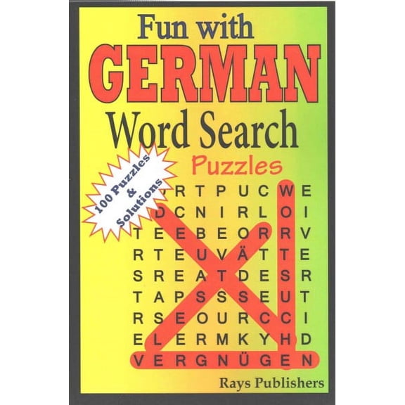 Fun with German - Word Search Puzzles: Fun with German - Word Search Puzzles (Paperback)(Large Print)