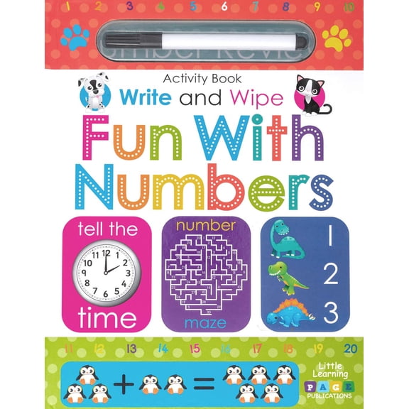 Fun With Numbers - Write & Wipe Activity Kids Books - Childrens Books, Toddler Books
