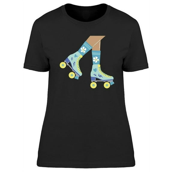 Fun With Roller Skates T-Shirt Women -Image by Shutterstock, Female Medium