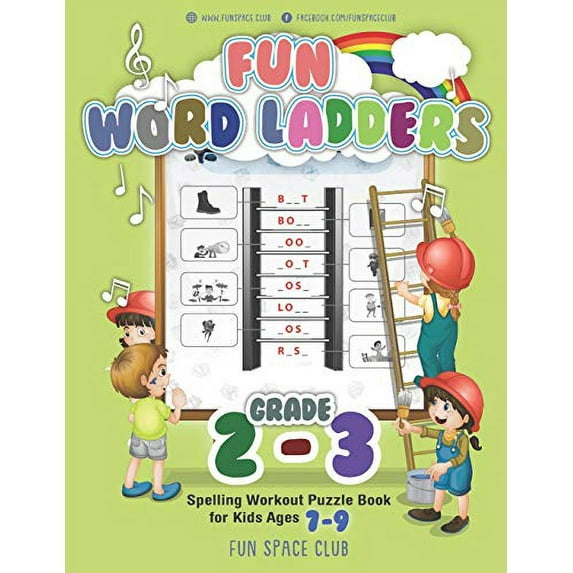 Pre-Owned Fun Word Ladders Grades 2-3: Daily Vocabulary Ladders Grade 2-3, Spelling Workout Puzzle Book for (Paperback) by Nancy Dyer