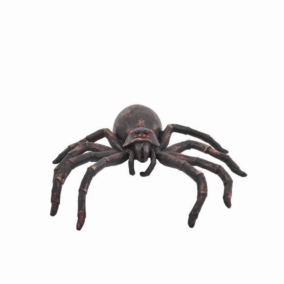 Fun World 1 ft Black Latex Tarantula Spider Decoration - Black