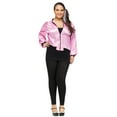 thumbnail image 1 of Fun World 50's Ladies Jacket Adult Plus with Zipper Front for Adults, 1 of 3