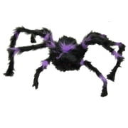 30" Black Hairy Halloween Spider