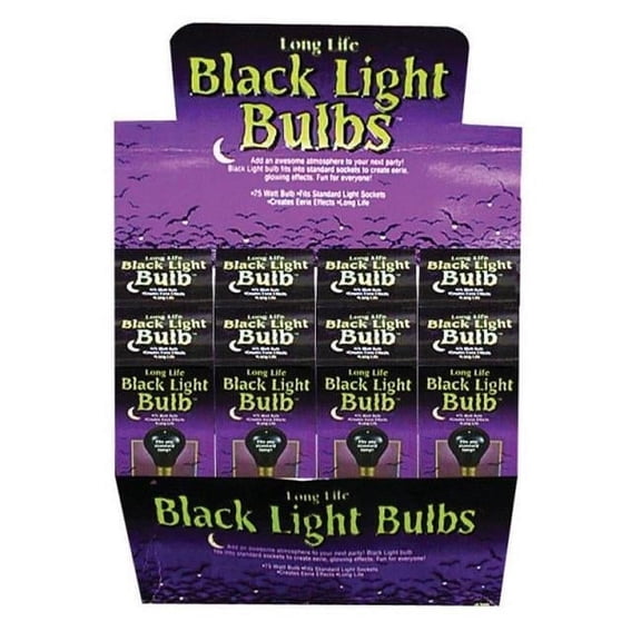 Fun World 8871ACE Black Light Bulb, 75 Watts