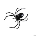 thumbnail image 1 of Fun World Black Widow Spider Plastic Halloween 6" Rubber Decoration Prop, Black Red, 1 of 2