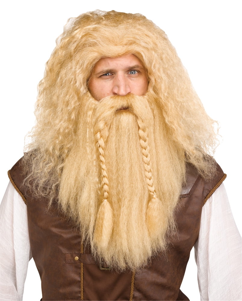 Fun World Blonde Viking Wig & Beard